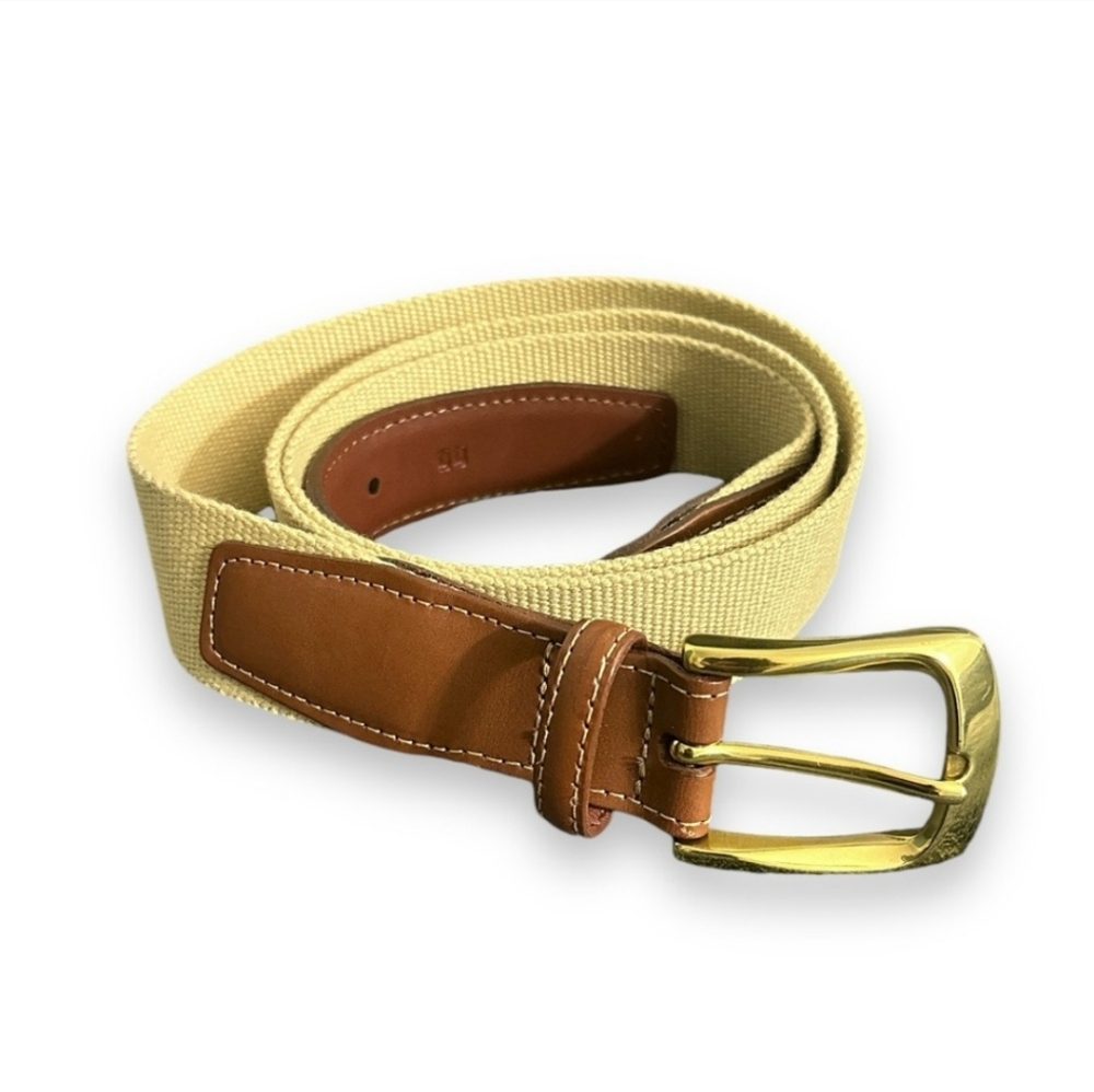 TORINO LEATHER CO. Leather & Web Belt
